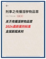 淫穢物品法律界定與量刑標(biāo)準(zhǔn)