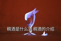 稠酒，稠酒是什么酒 稠酒的介绍