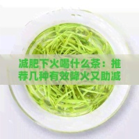 减肥下火喝什么茶：推荐几种有效降火又助减肥的茶