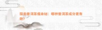 探索普洱茶瘦身秘：哪种普洱茶成分更有效？