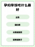 孕妇早饭吃什么最好