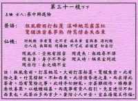 黃大仙靈簽 第31簽：下下 蔡中興遇險(xiǎn)