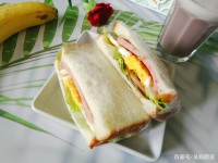 学生早餐，5分钟教你在家做一道简单健康又营养的三明治百吃不厌