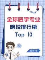 全球医学专业！院校排行榜TOP10