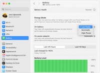 关于 Mac 上的电量模式