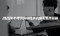 2026年心理咨询师陕西省报考条件详解