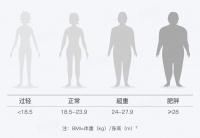 女性BMI標(biāo)準(zhǔn)對照表