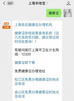 上海办健康证免费地点大全?