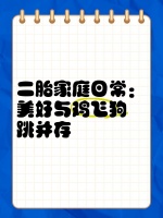 二胎家庭日常：美好与鸡飞狗跳并存