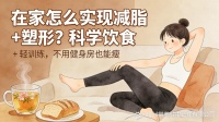 在家怎么实现减脂 + 塑形？科学饮食 + 轻训练，不用健身房也能瘦