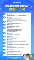 健康速递丨疫情期间居家健康防护刚需十二问